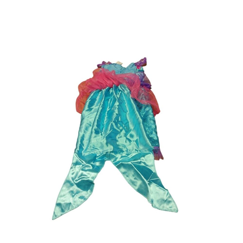 Disney Princess The Little Mermaid Ariel Costume Girls Dress w/Fin Dress Up 4-6x